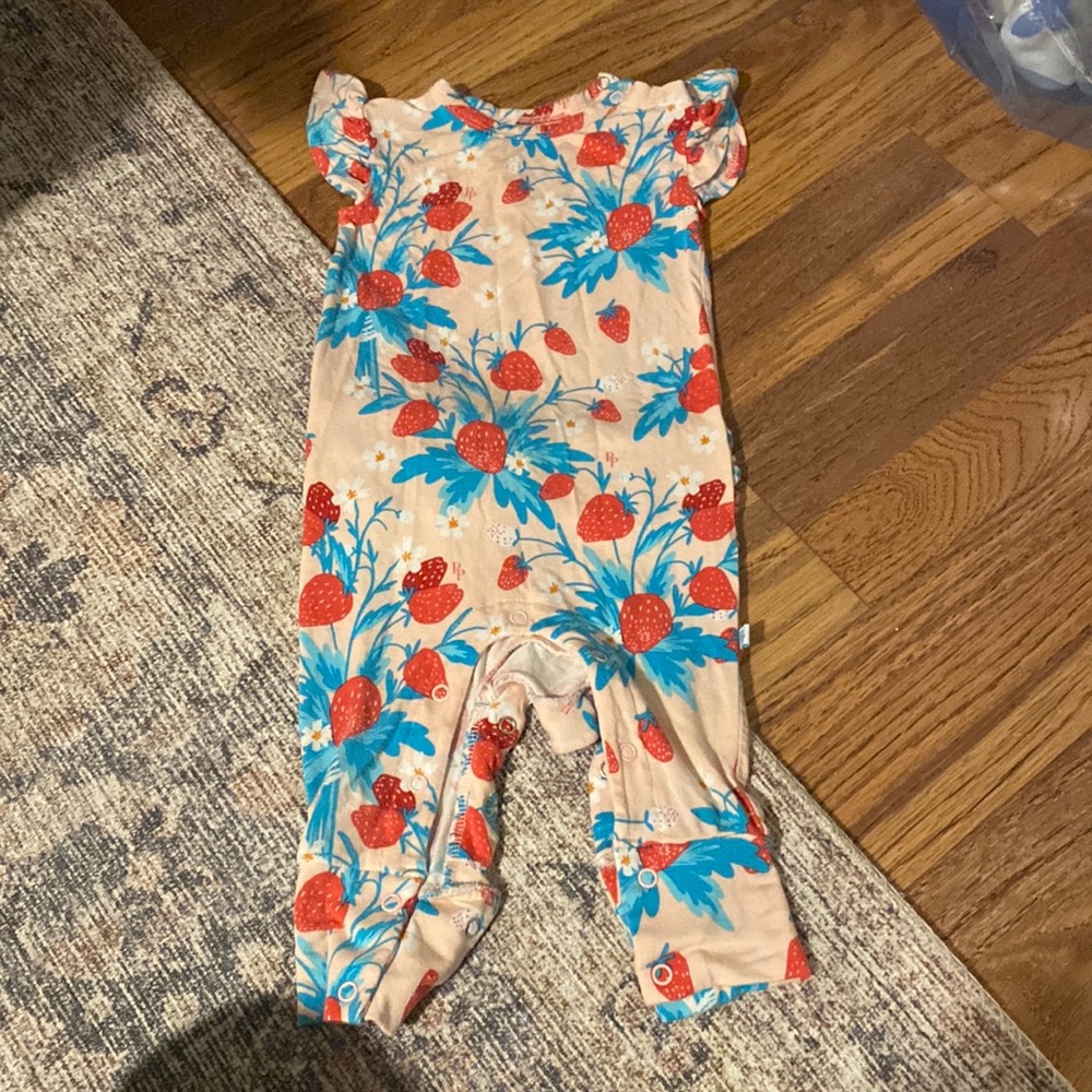 Posh Peanut Strawberry Romper
